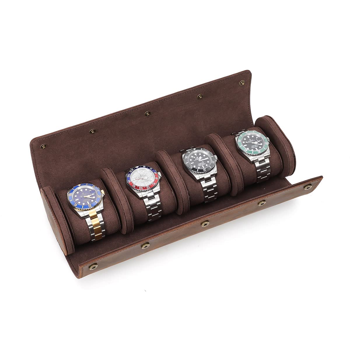 Amazon.com: Contacts Leather Travel Case - 4 Slot Crazy Horse